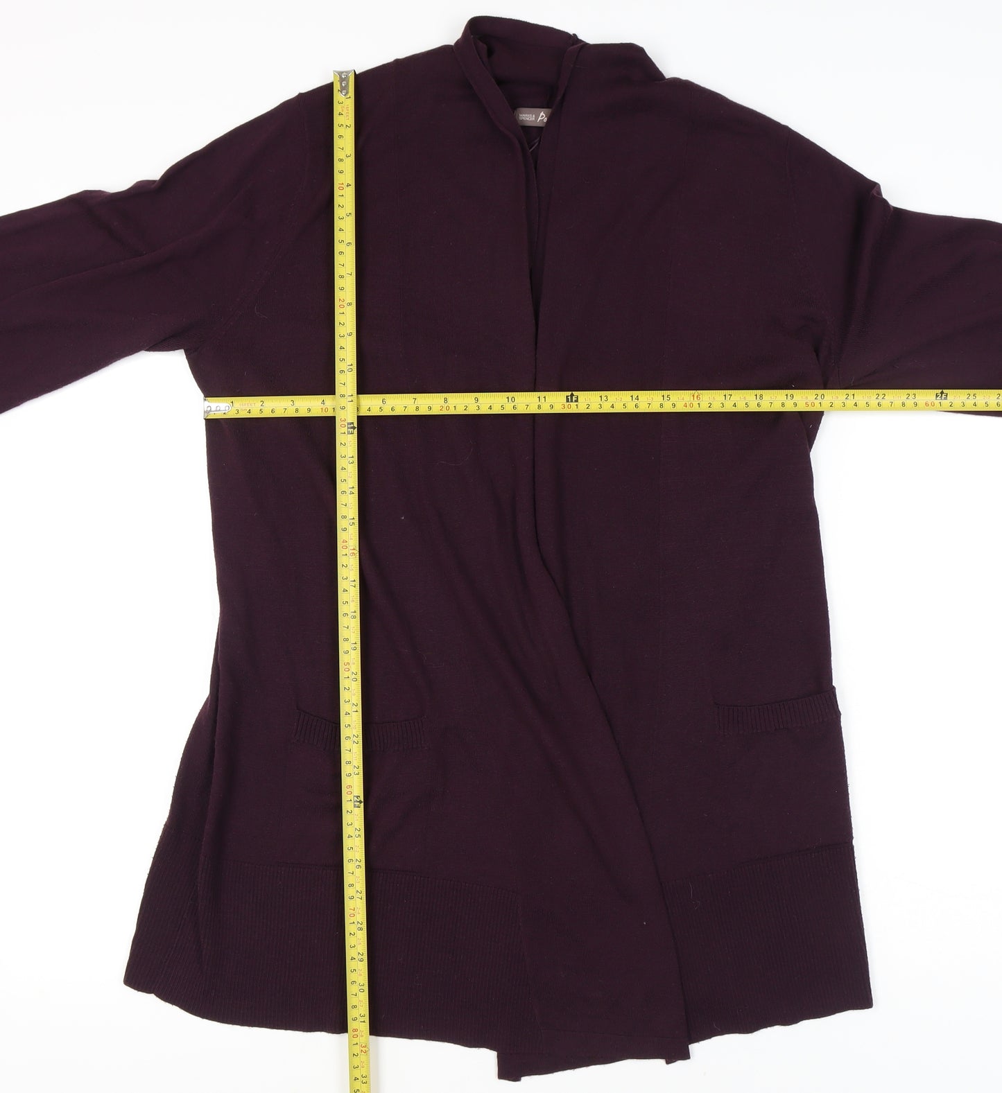 Marks and Spencer Women's Purple Open Front Cardigan Size 18
