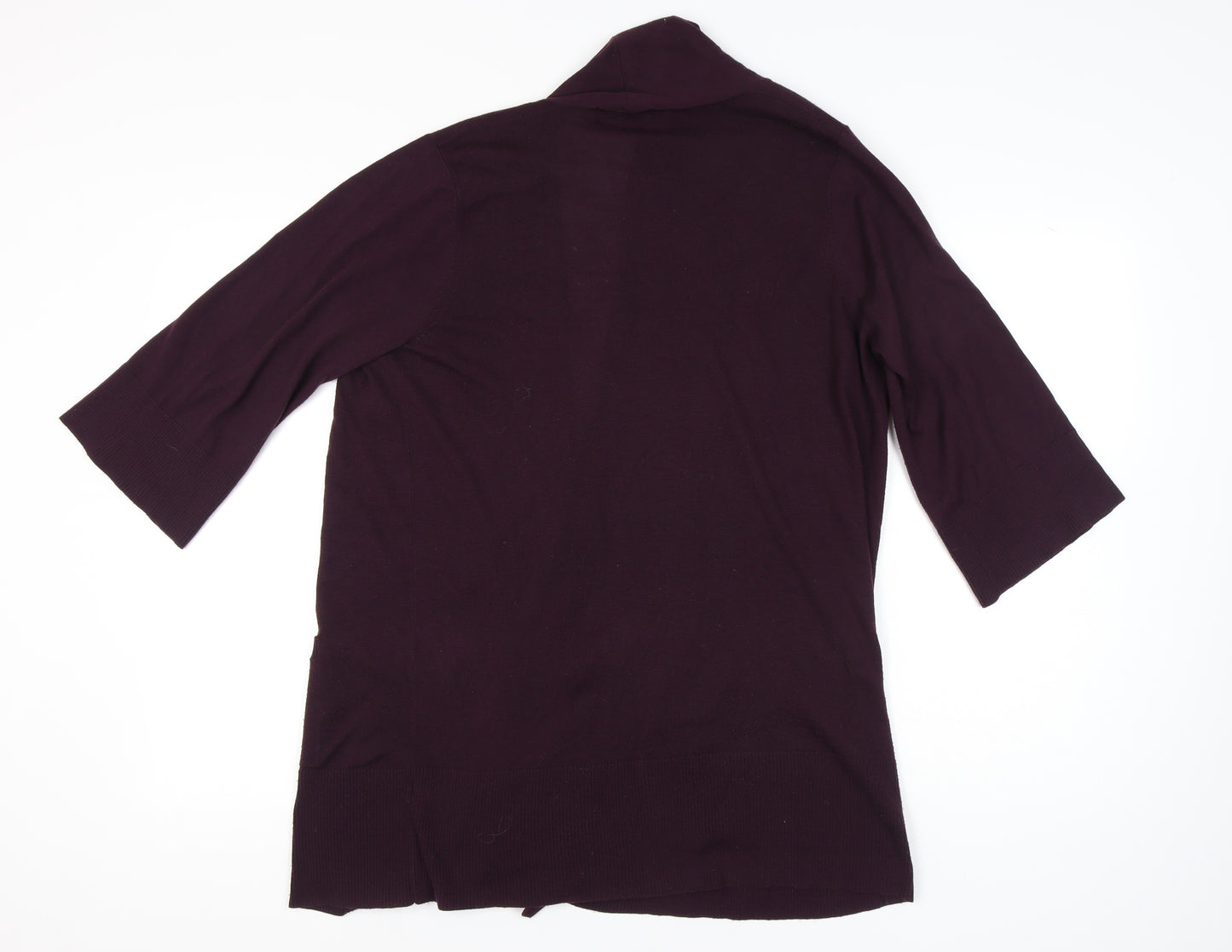 Marks and Spencer Women's Purple Open Front Cardigan Size 18