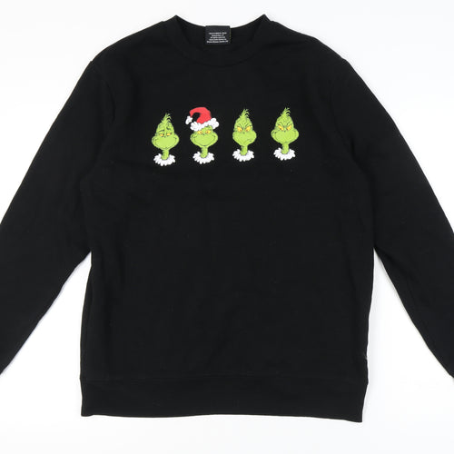 The Grinch Men's XL Black Pullover Sweatshirt