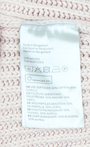 H&M Women’s Pink Pullover Jumper, Size 12