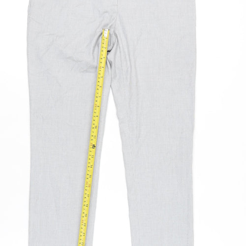 H&M Women's Grey Straight Trousers Size 8