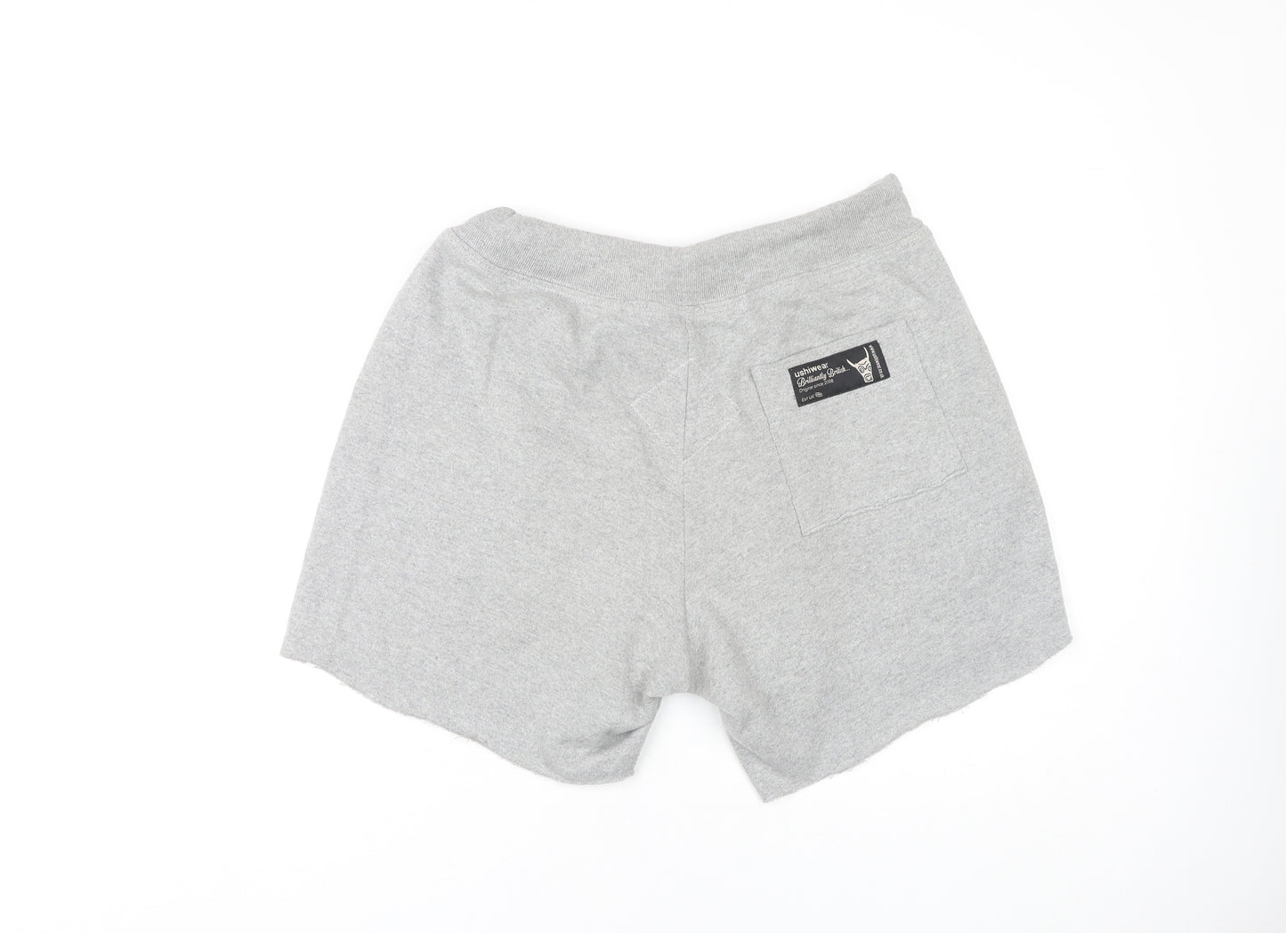 Ushi Men's Grey M Sweat Shorts - Comfy & Stylish