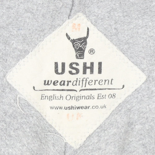 Ushi Men's Grey M Sweat Shorts - Comfy & Stylish