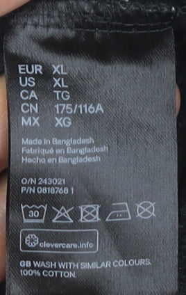 H&M Women's Black XL Pullover Hoodie, Casual & Comfy