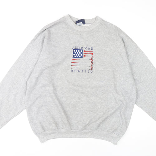 M&C Sport Men's Grey XL Pullover Sweatshirt