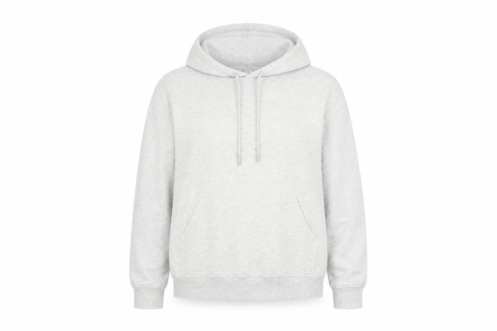 Front view of H&M Women's Grey Pullover Hoodie, size 12