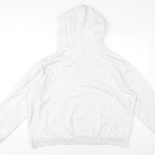 H&M Women's Grey Pullover Hoodie Size 12