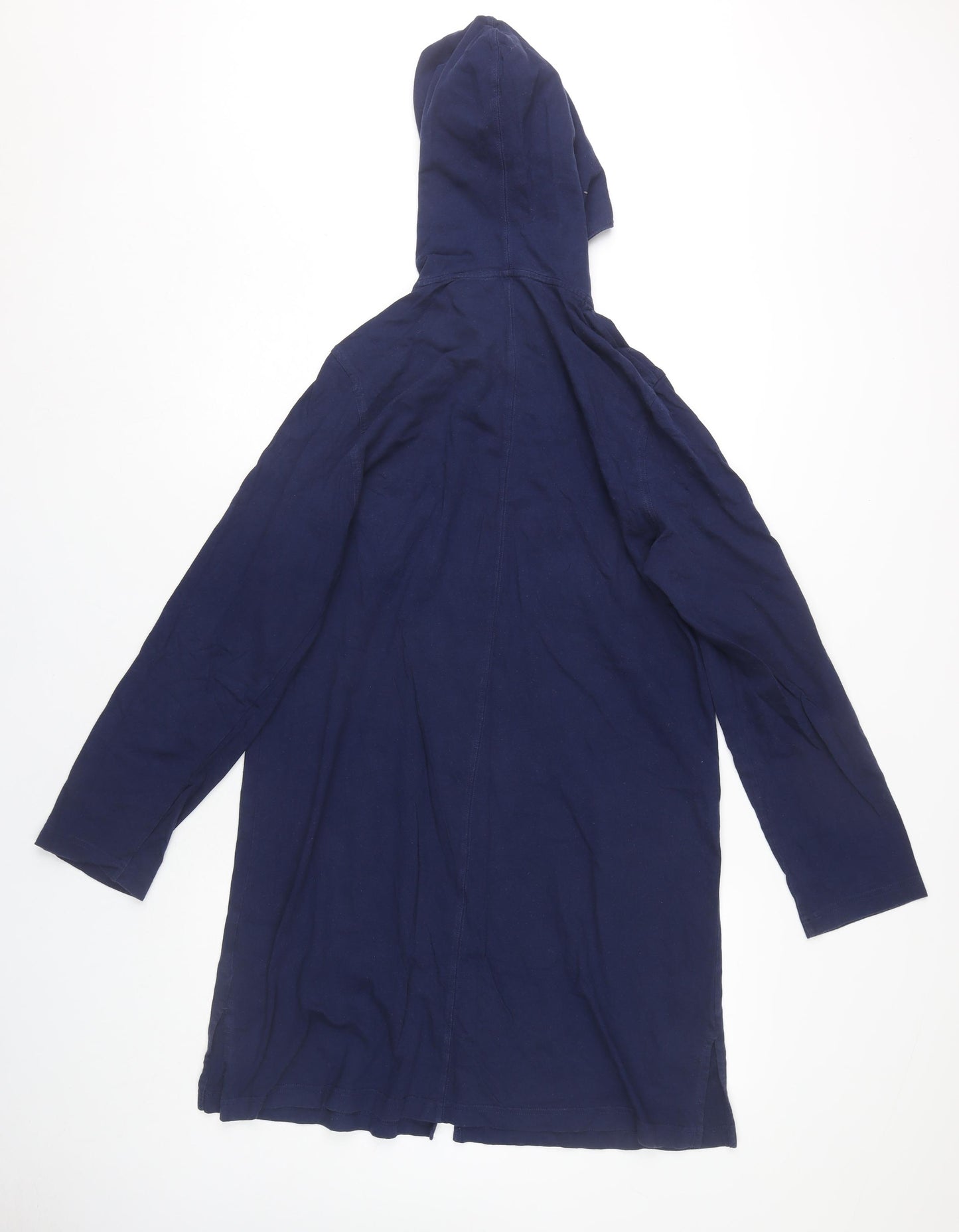 Lands' End Women's Blue Full Zip Hoodie, M