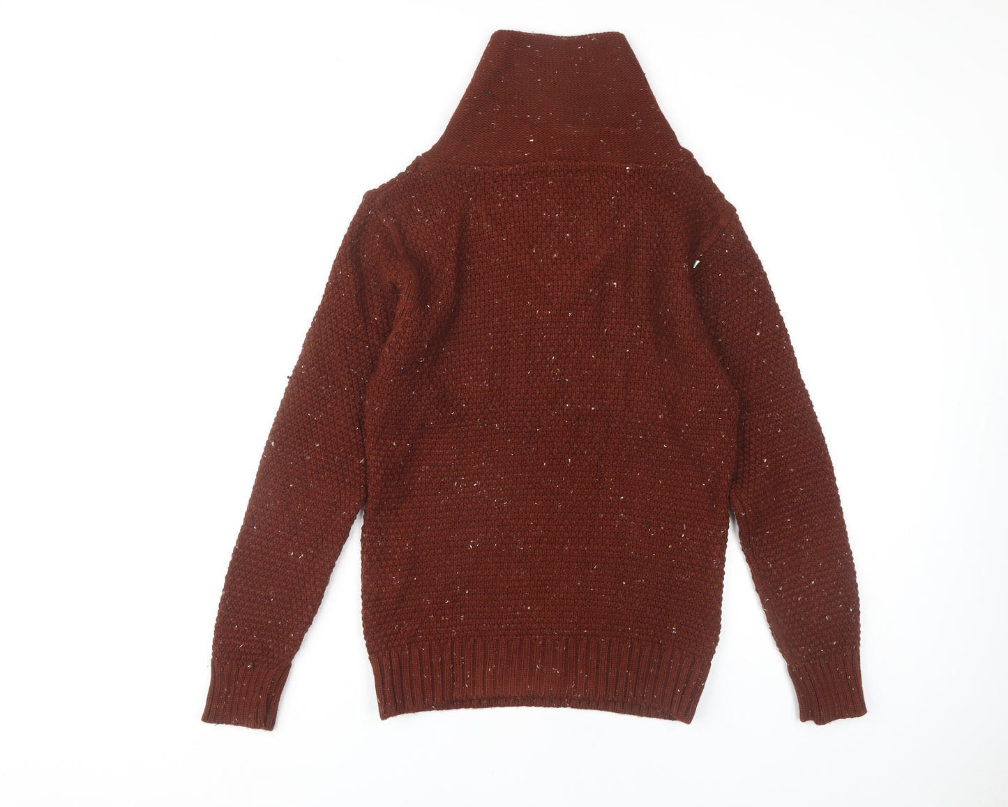 Rusty Neal Men's Brown Cable-Knit Jumper M