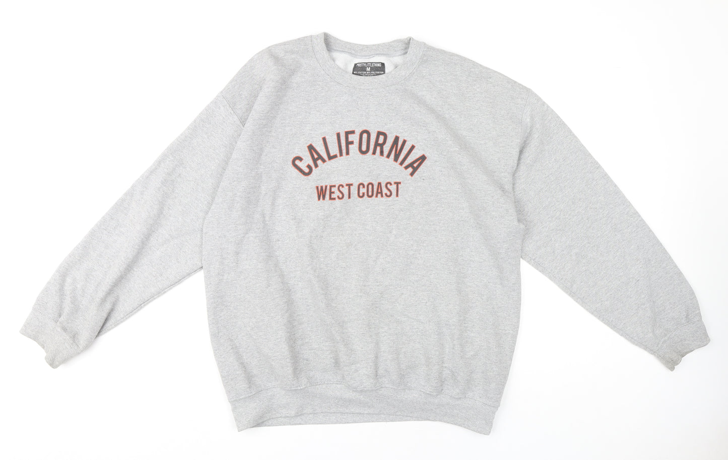 PrettyLittleThing Grey Women's Medium Pullover Sweatshirt