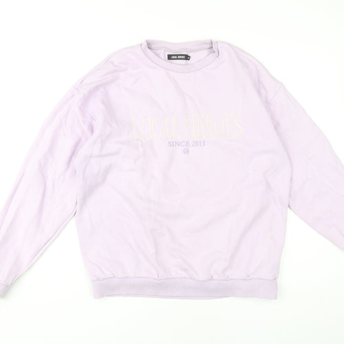 Local Heroes Women's Purple Crew Neck Sweatshirt M