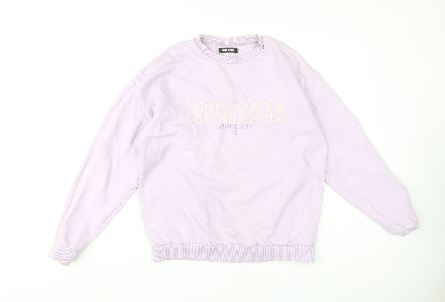 Local Heroes Women's Purple Crew Neck Sweatshirt M