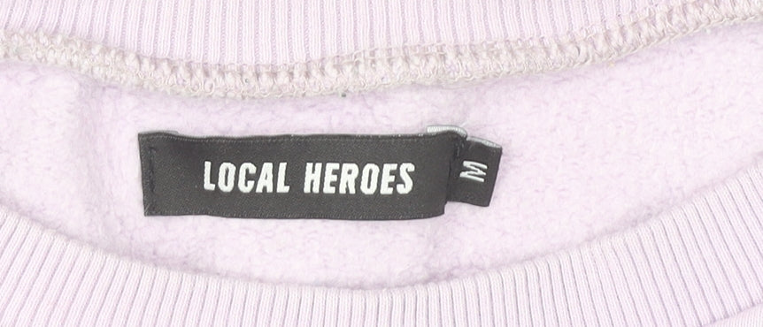 Local Heroes Women's Purple Crew Neck Sweatshirt M