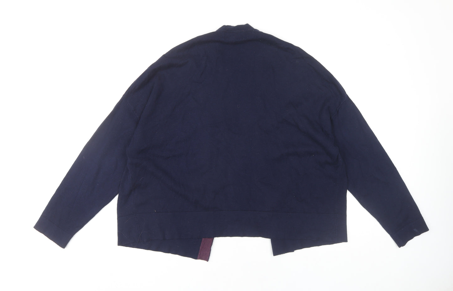 Next Women's Navy Open Front Cardigan Size 14 Long Sleeve