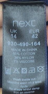 Next Women's Navy Open Front Cardigan Size 14 Long Sleeve