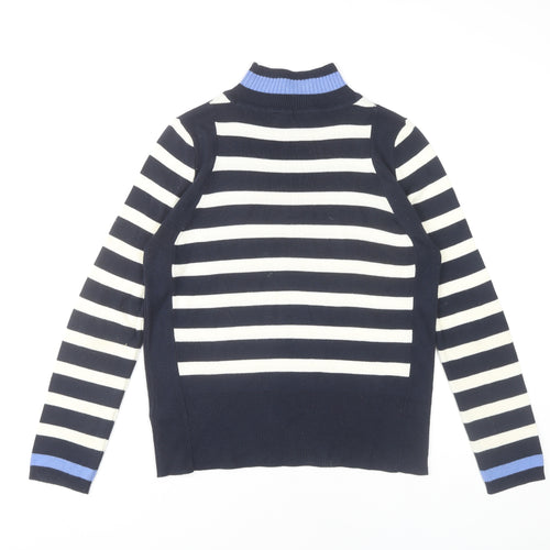 Marks and Spencer Women's Blue Striped Pullover Jumper 12