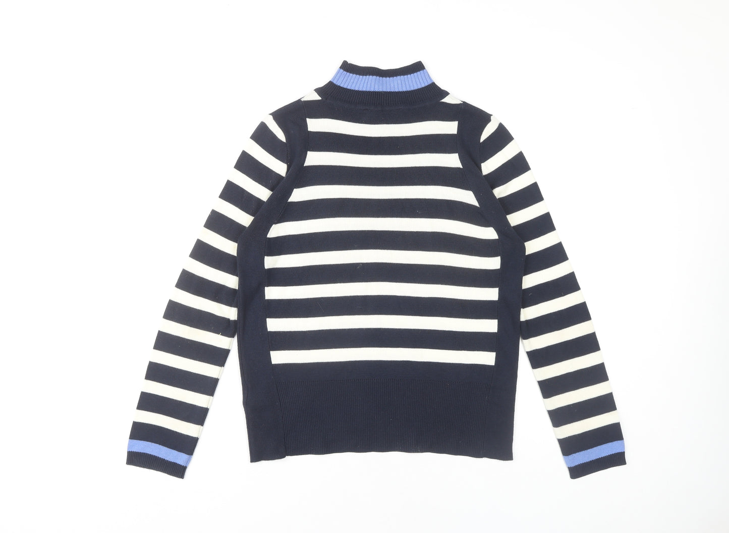 Marks and Spencer Women's Blue Striped Pullover Jumper 12
