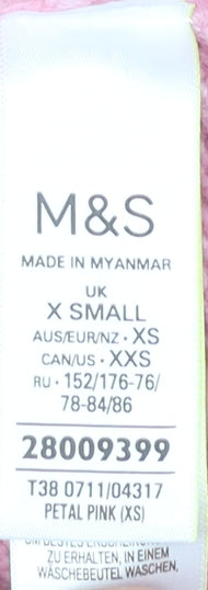 Marks and Spencer Women's Pink Crew Neck Pullover XS