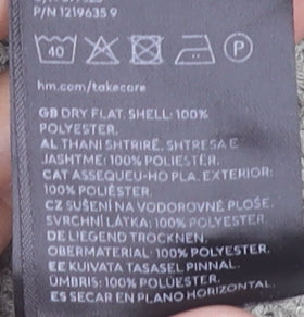 H&M Womens Grey Cardigan Size 12 Button Knit