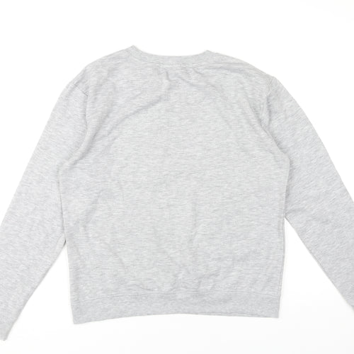 New Look Women's Grey Pullover Sweatshirt Size 10