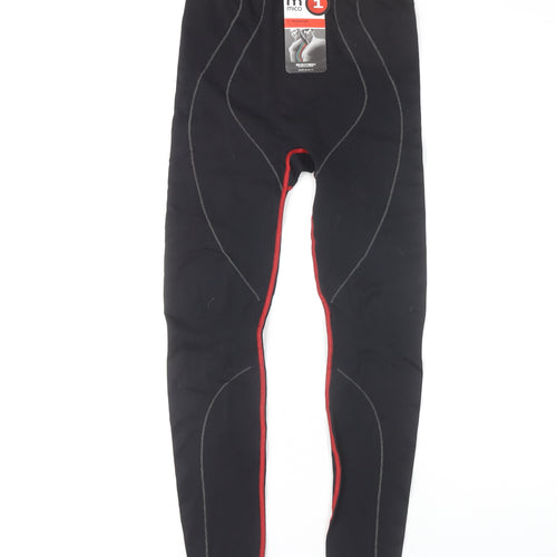Mico Women's Black Slim Fit Compression Leggings