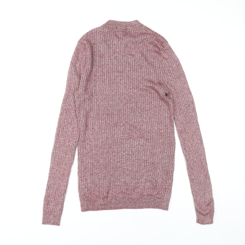 Topman Men's Red Pullover Jumper, M, Crew Neck