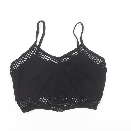 River Island Black Cropped Tank Top for Women