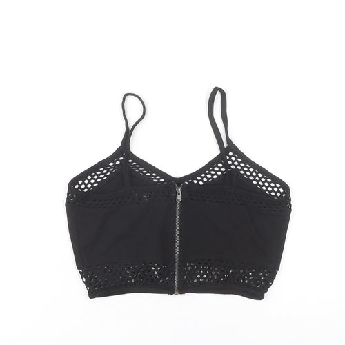 River Island Black Cropped Tank Top for Women