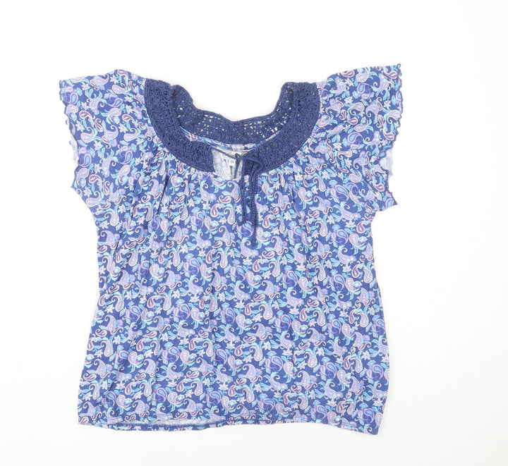 Peacocks Women's Multicoloured Paisley Top Size 14