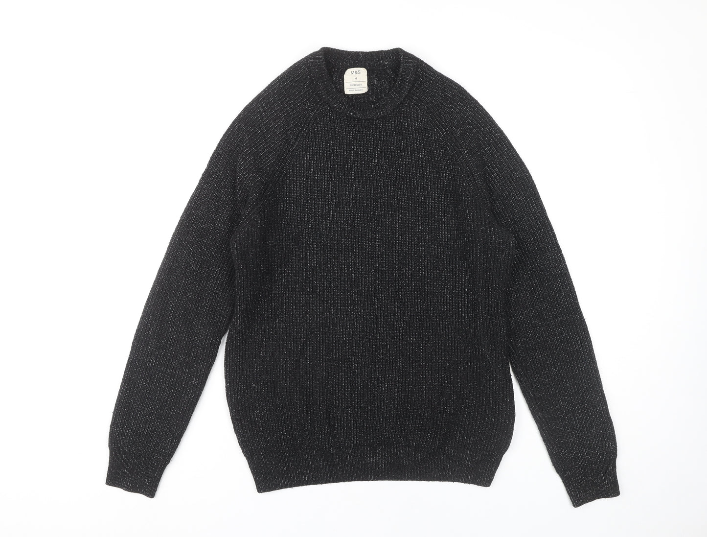 Marks and Spencer Men's Black Sweatshirt M