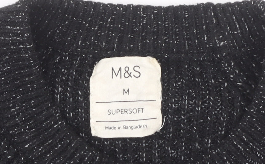 Marks and Spencer Men's Black Sweatshirt M