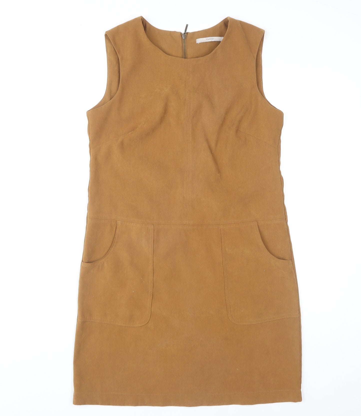 George Women's Brown Shift Dress Size 10 Light Casual