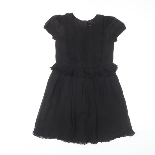 Next Black Dress for Teens Size 10-12 with Ruffles