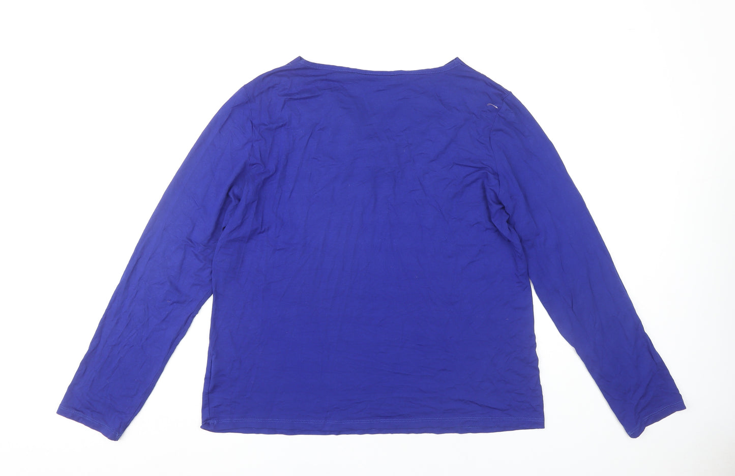 Style by EWM Women's Blue Long Sleeve Top Size L