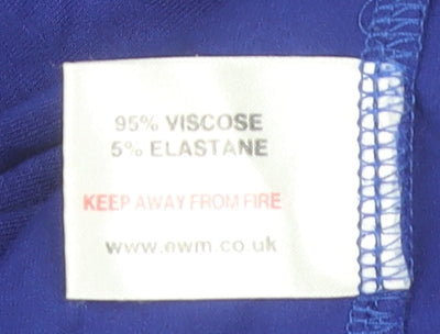 Style by EWM Women's Blue Long Sleeve Top Size L