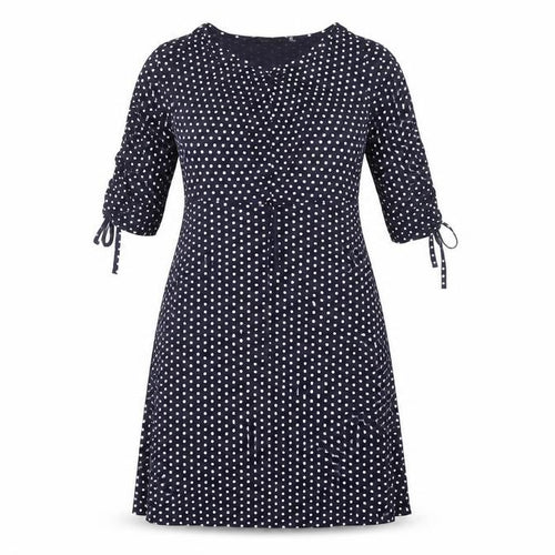 Pretty Hurts Women's Blue Polka Dot A-Line Dress Size 10