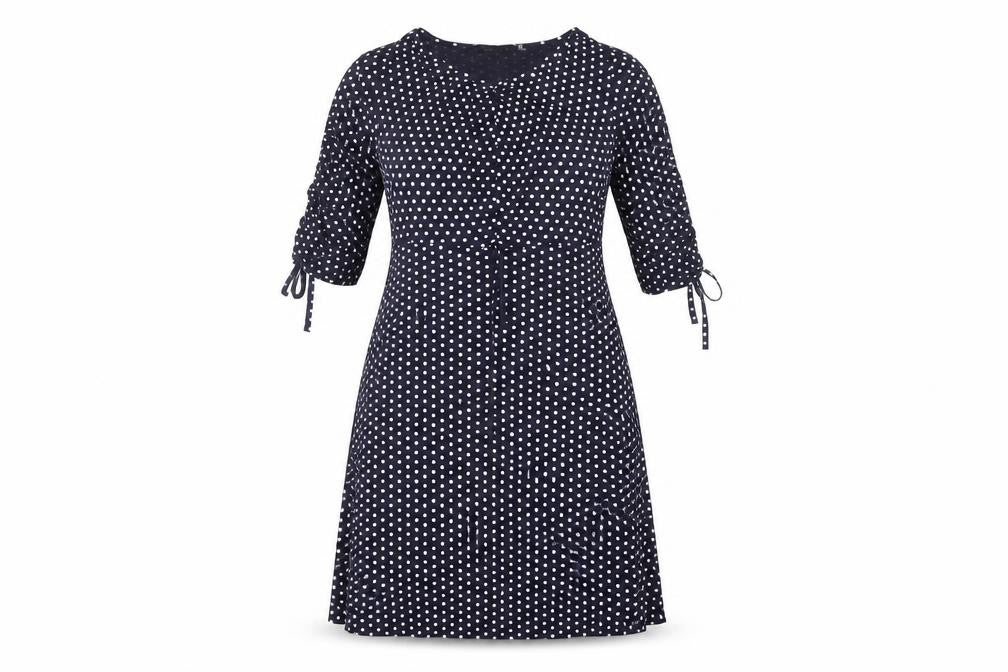 Pretty Hurts Women's Blue Polka Dot A-Line Dress Size 10