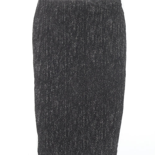 River Island Women's Black Midi Pencil Skirt Size 12