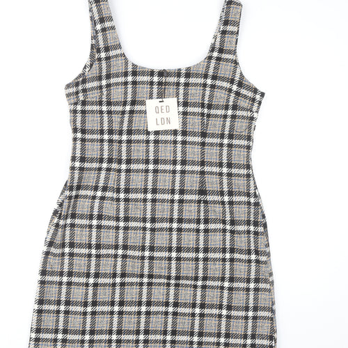 QED London Women's Multicoloured Pinafore Dress Size 12