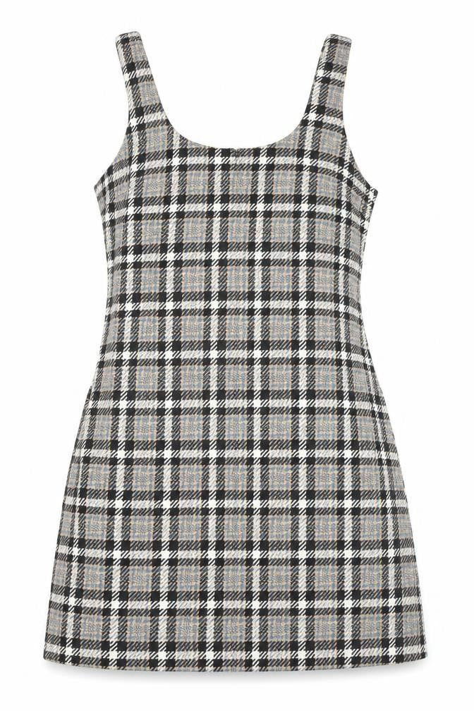 Front view of QED London Women's Multicoloured Pinafore Dress, size 12