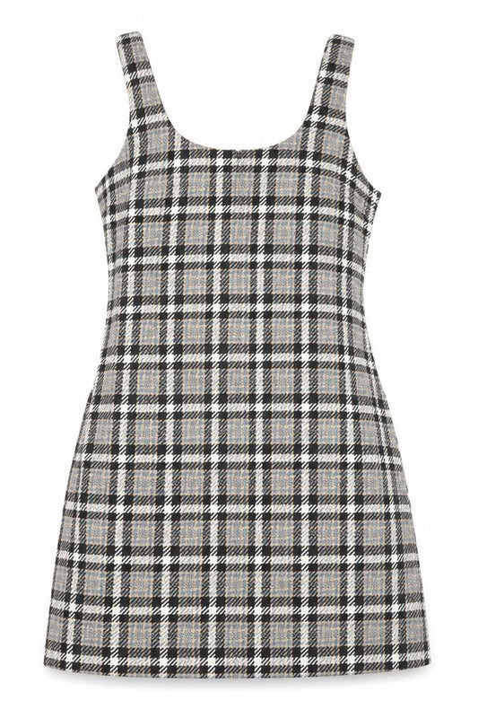 Front view of QED London Women's Multicoloured Pinafore Dress, size 12