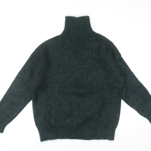 Weekday Women's XS Green Knit Pullover Jumper