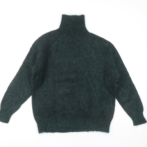 Weekday Women's XS Green Knit Pullover Jumper