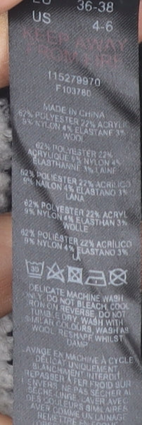 Topshop Women's Black Striped Pullover Jumper, Size S