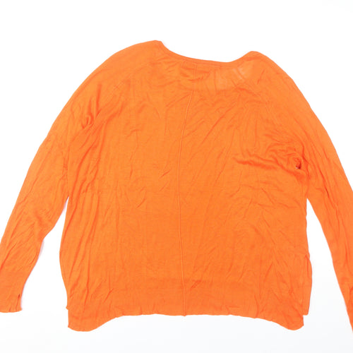 Zara Women's Orange L Pullover Jumper