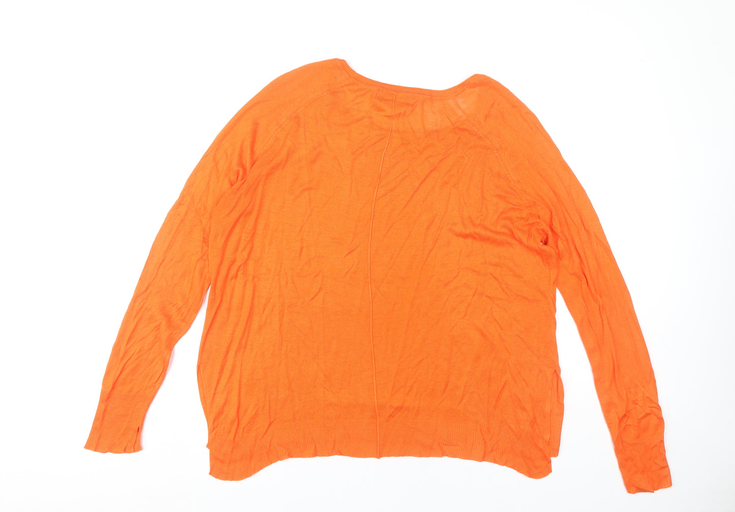 Zara Women's Orange L Pullover Jumper