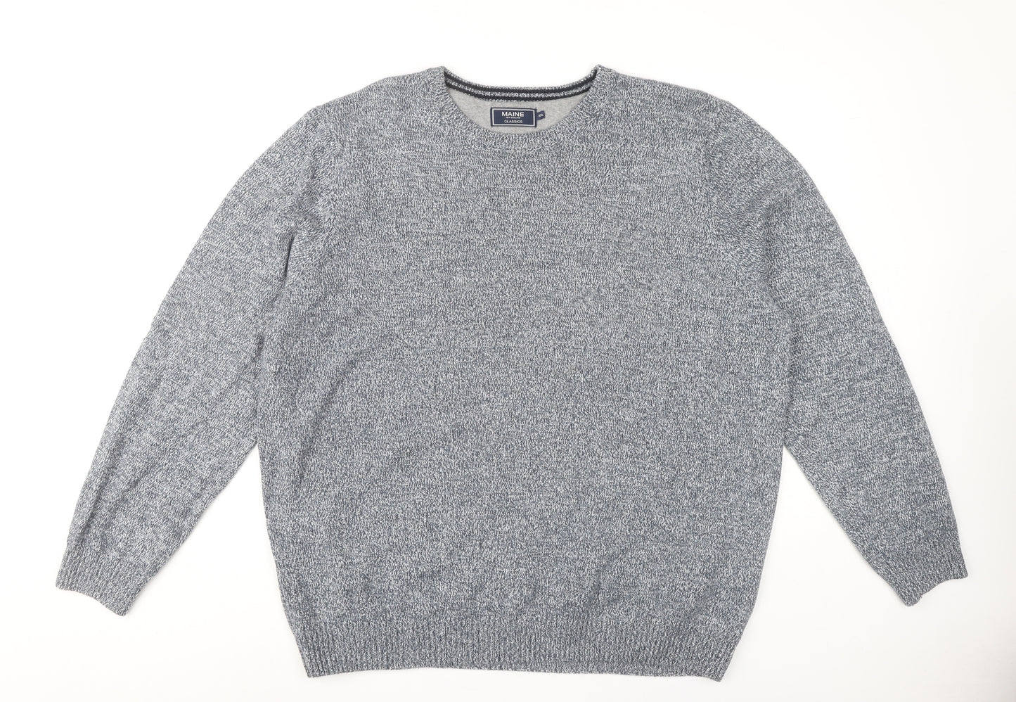 MAINE New England Men's Grey Pullover Sweater 2XL