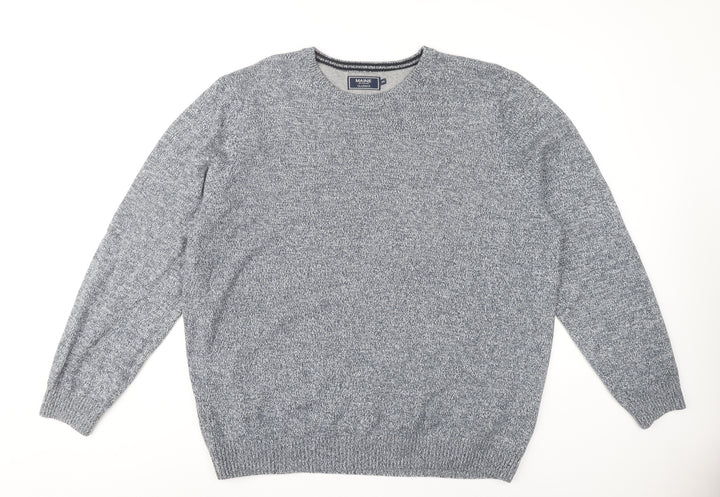 MAINE New England Men's Grey Pullover Sweater 2XL