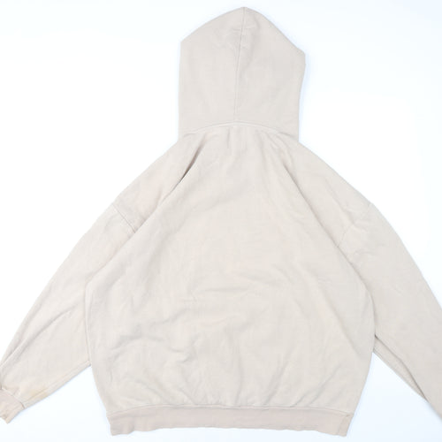 Pull & Bear Women's Beige Pullover Hoodie Size 14