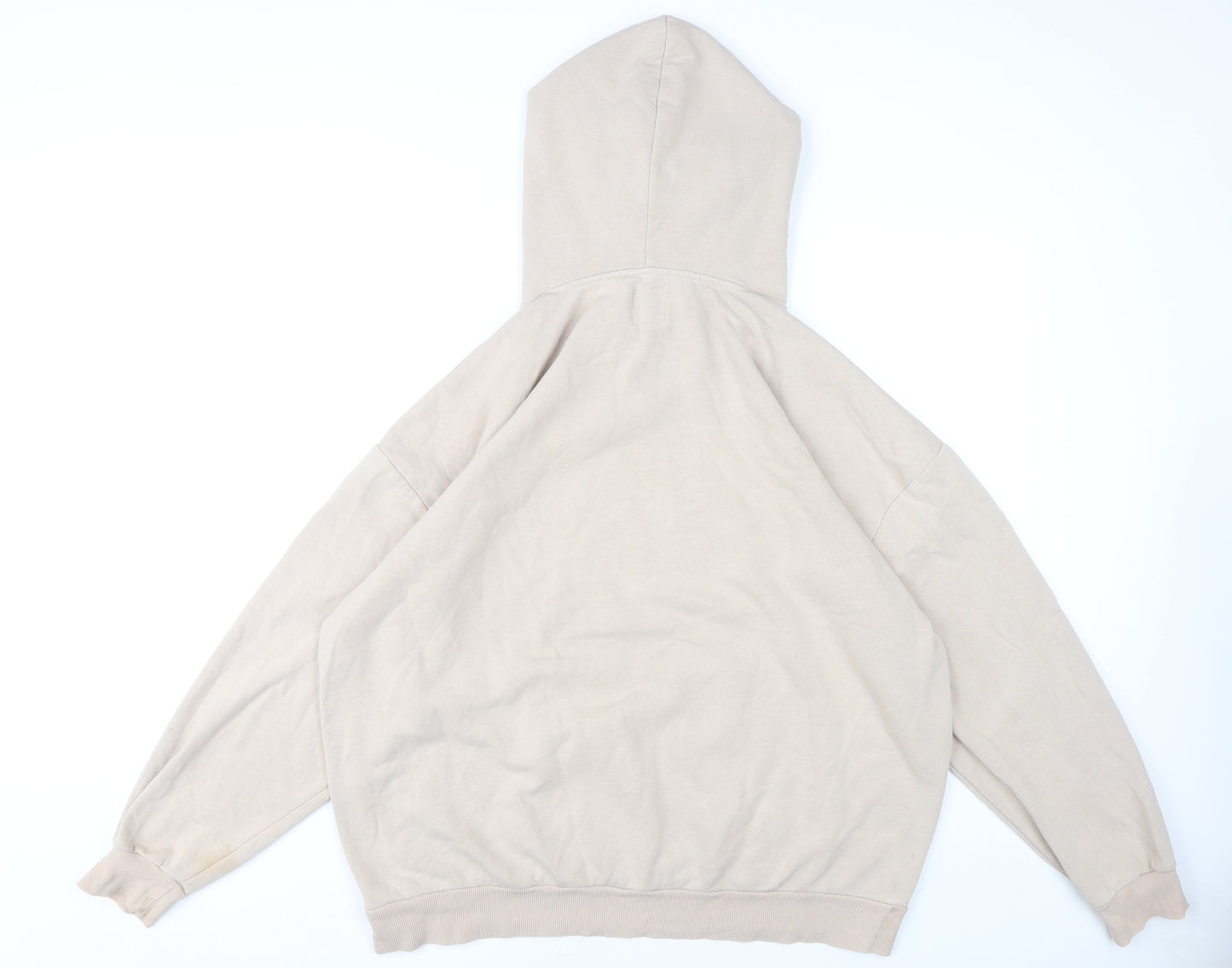 Pull & Bear Women's Beige Pullover Hoodie Size 14
